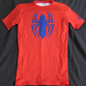 Under Armour Short Slv Heat Gear Compression Sz M